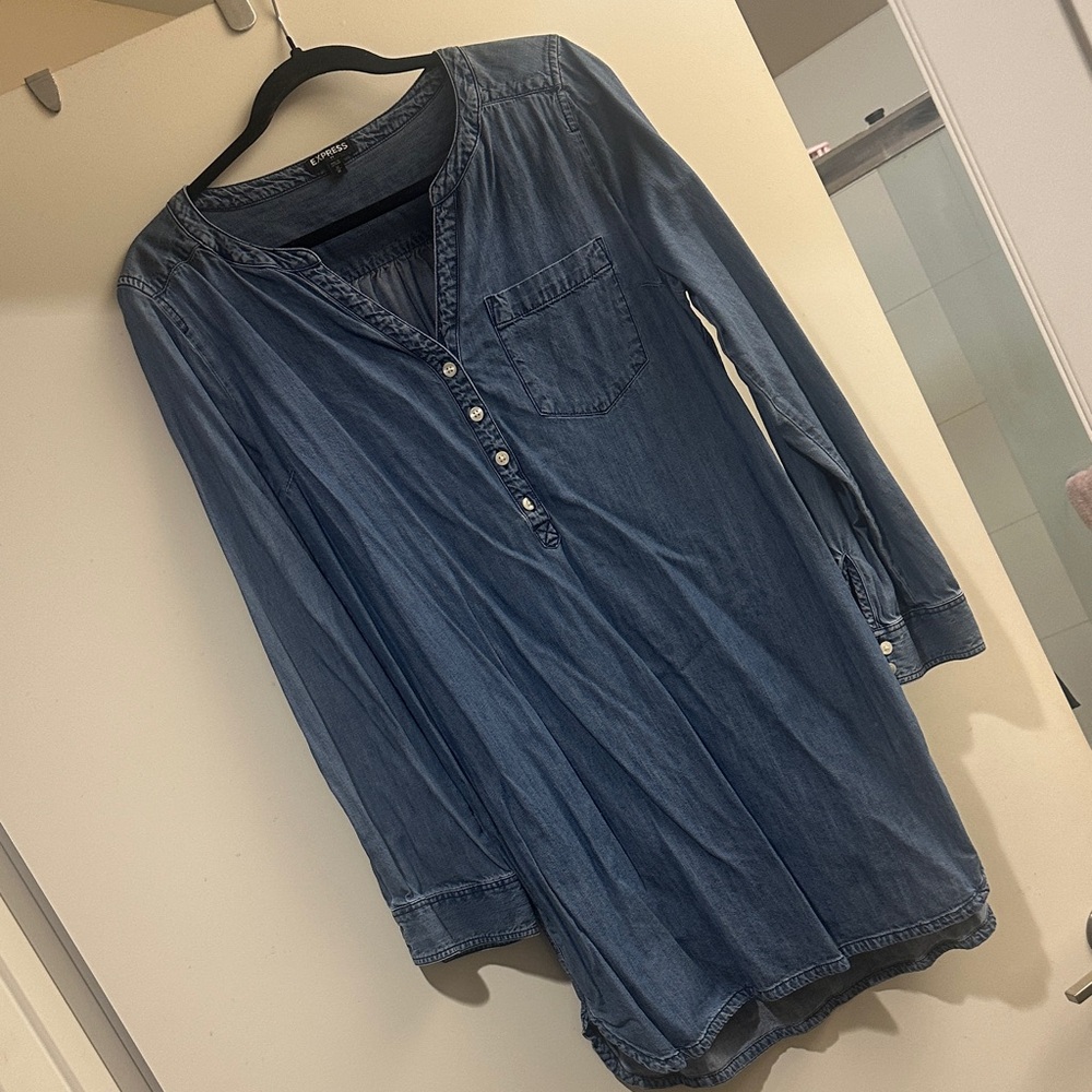Express Blue Chambray dress
